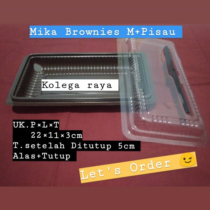 Mika Brownies M Paket  Pisau ISI 10 PCS