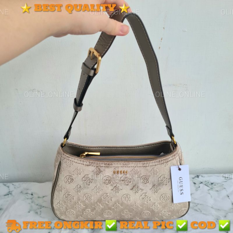 tas kimi velvet premium shoulder bag  8 warna gb handuk