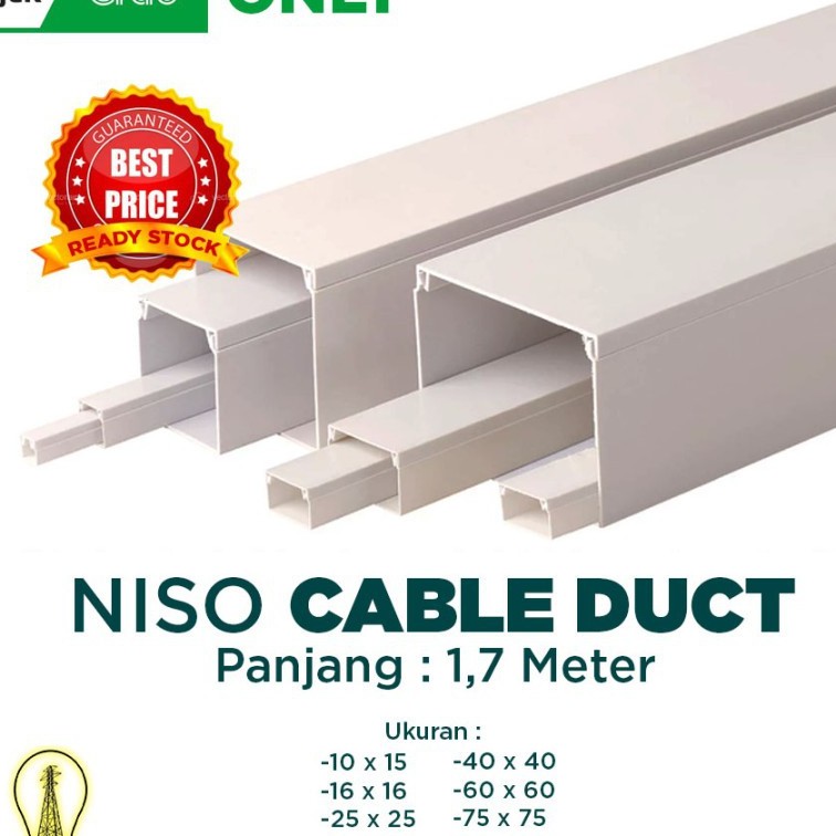 Ducting / Kabel Duct / Pelindung kabel / Wiring Cable Duct PVC Gojek only