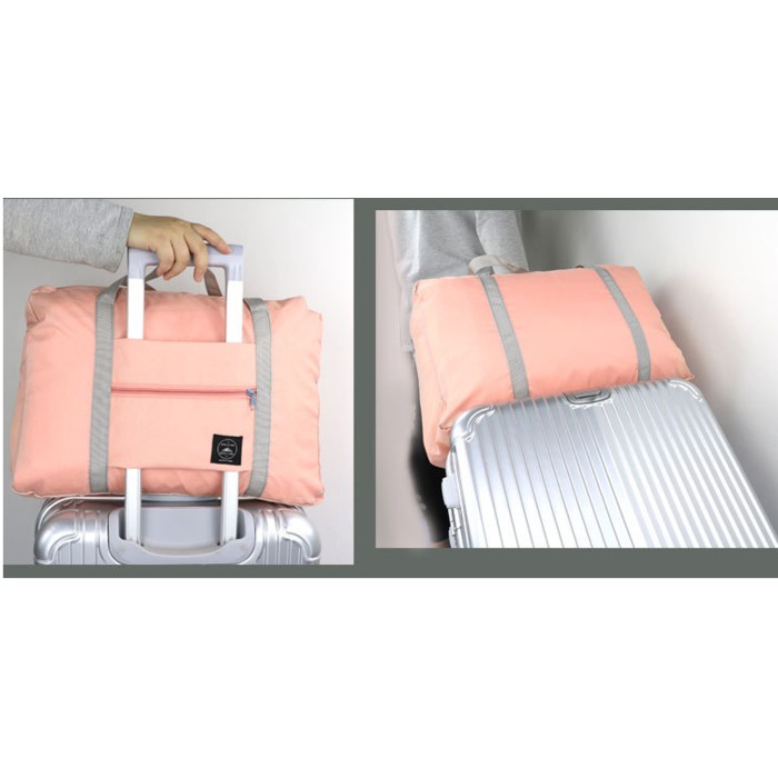 ☀ INDOLAND ☀ Tas Travel Besar Lipat Hand Carry Anti Air Travel Fold Bag Waterproof Organizer R585