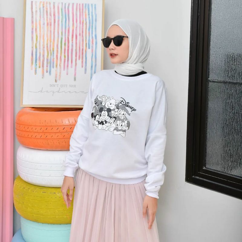 SWEATER DISNEY, SWEATER CEWEK, SWEATER KEKINIAN
