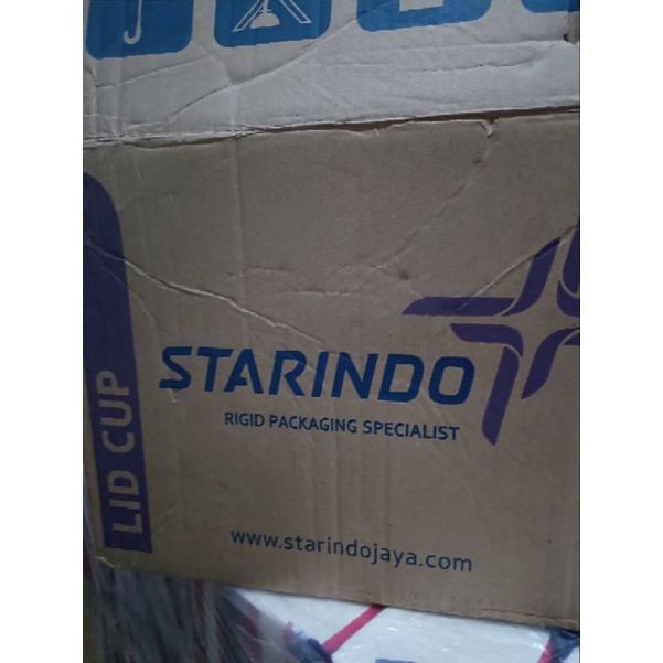 TUTUP  CUP JELLY 50/65 ML MERK STARINDO .SEPACK 50 PCS