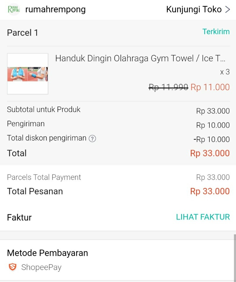 Handuk Dingin Olahraga Gym Towel / Ice Towel Sport Cool