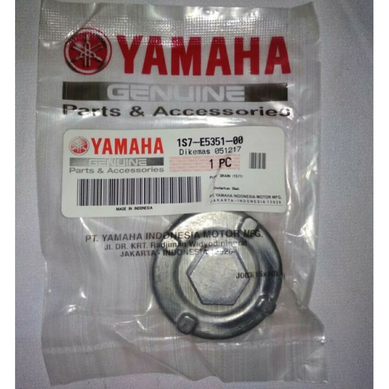 PLUG DRAIN COVER BAUT TUTUP OLI BAWAH BLOK MESIN MX VIXION OLD NVA NVL VIXION R R15 OLD R15 V3 VVA V