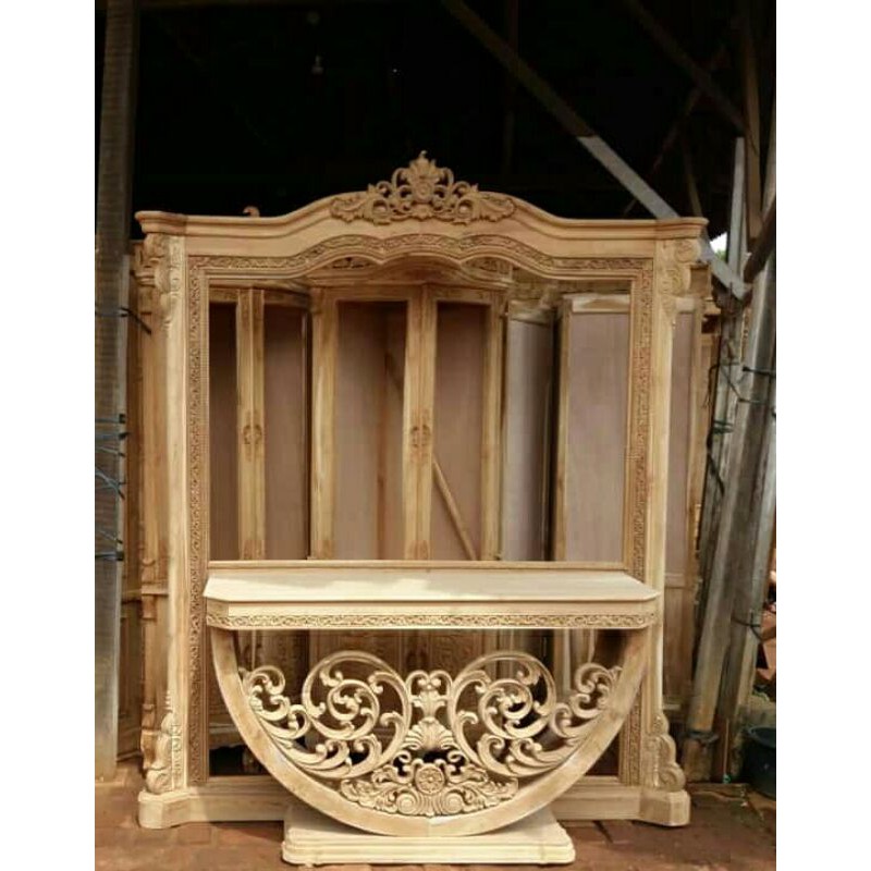 Meja Rias ukir Jepara meja jati ukir Tolet jati ukir