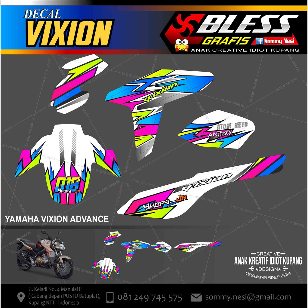 Decal Vixion Advance-Vixion Yamaha