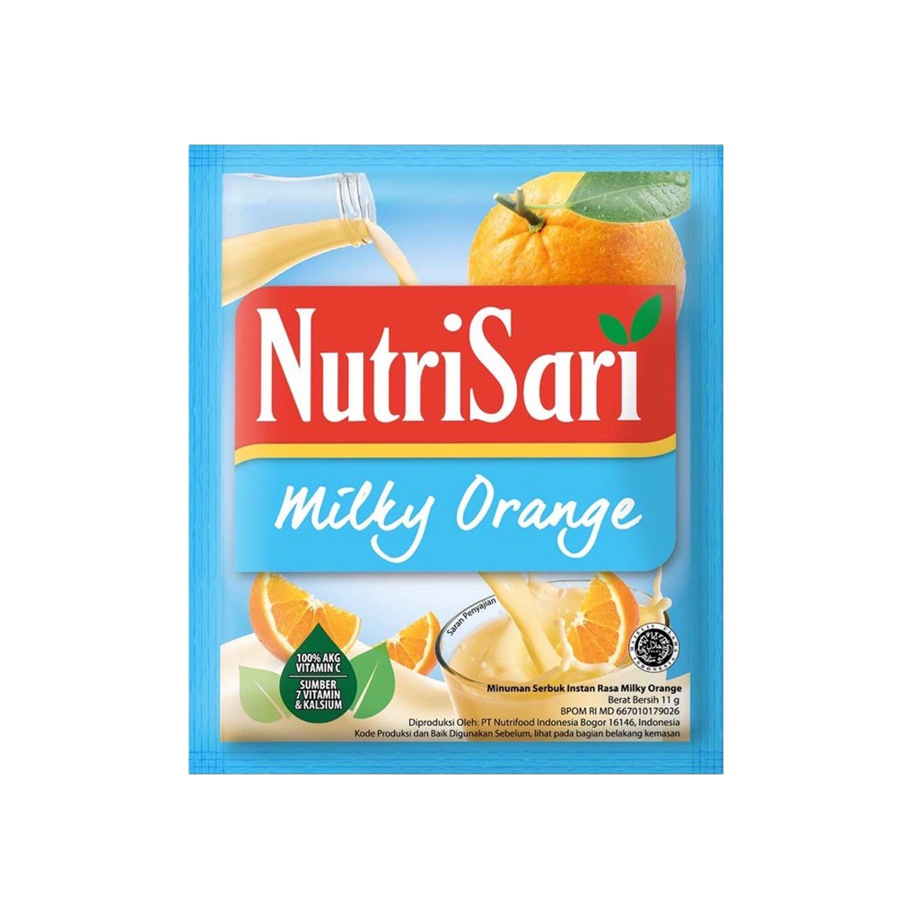 

Nutrisari Rasa Milky Orange | Sachet