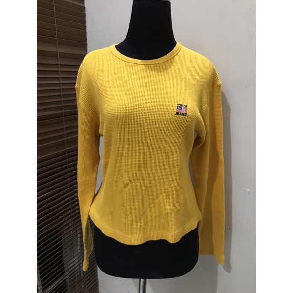 Sweater Cewek Polo Kuning ORI