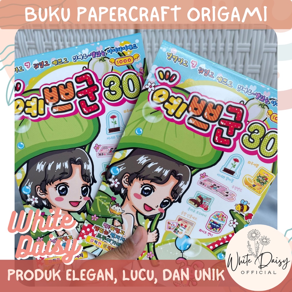 

buku paper craft anak origami korea kirigami premium book lipat no.29 lucu unik