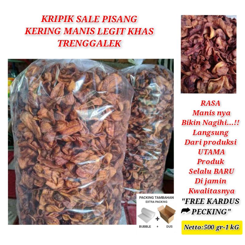 

KRIPIK SALE PISANG MANIS LEGIT RENYAH KHAS TRENGGALEK 1 KG