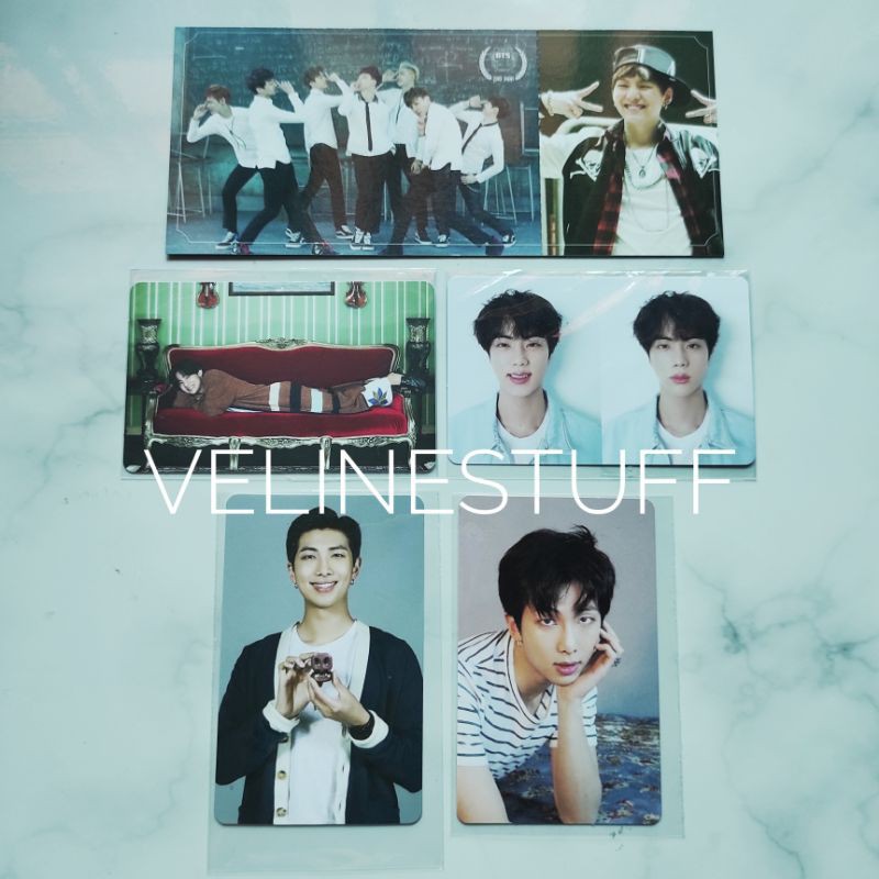 [Ready Stock] PHOTOCARD BTS OFFICIAL TAEHYUNG/JIN/SUGA/RM/TAE/ TEAR/BE