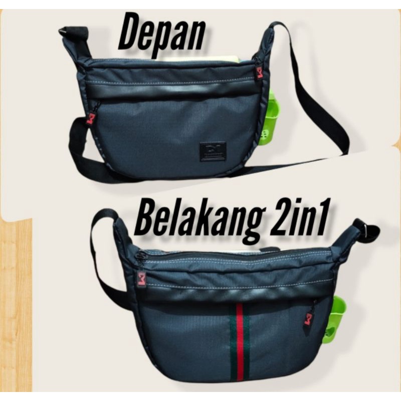 Tas Sling Bag Pria Original Merk DM15 | Tas Bahu Pria | Tas Cangklong Best Quality