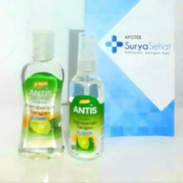 Antis Spray Jeruk Nipis 55ml - Antis Gel Jeruk Nipis 60ml Pembersih Tangan