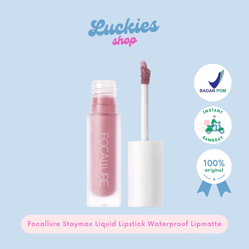 Official Distributor Focallure Staymax Liquid Lipstick Waterproof Lipmatte Matte Lipstick FA134
