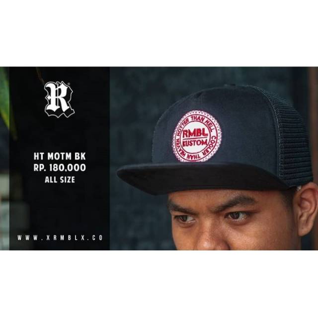 Rumble original HT MOTM BK, ilbabalanos_store official reseller Rumble cloth bali