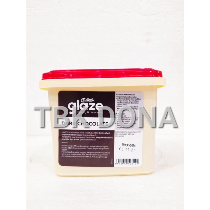 

Siap Kirim Colatta Glaze Dark Toping Rasa Cokelat Hitam 1 Kg