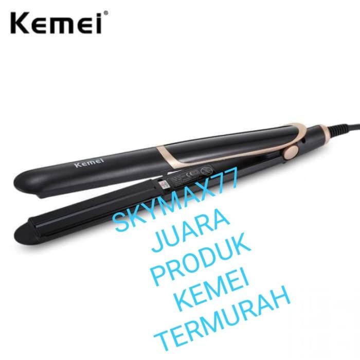 Pelurus Catokan Rambut Kemei Km-2219 Infrared Catokan 2In1 , Catokan Lurus Ori