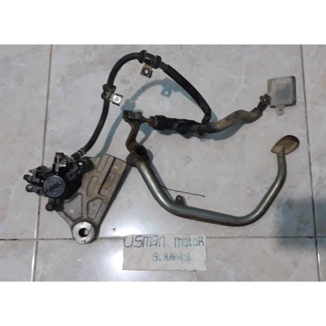 Master kaliper belakang plus tuas pedal rem megapro mono monoshcok original