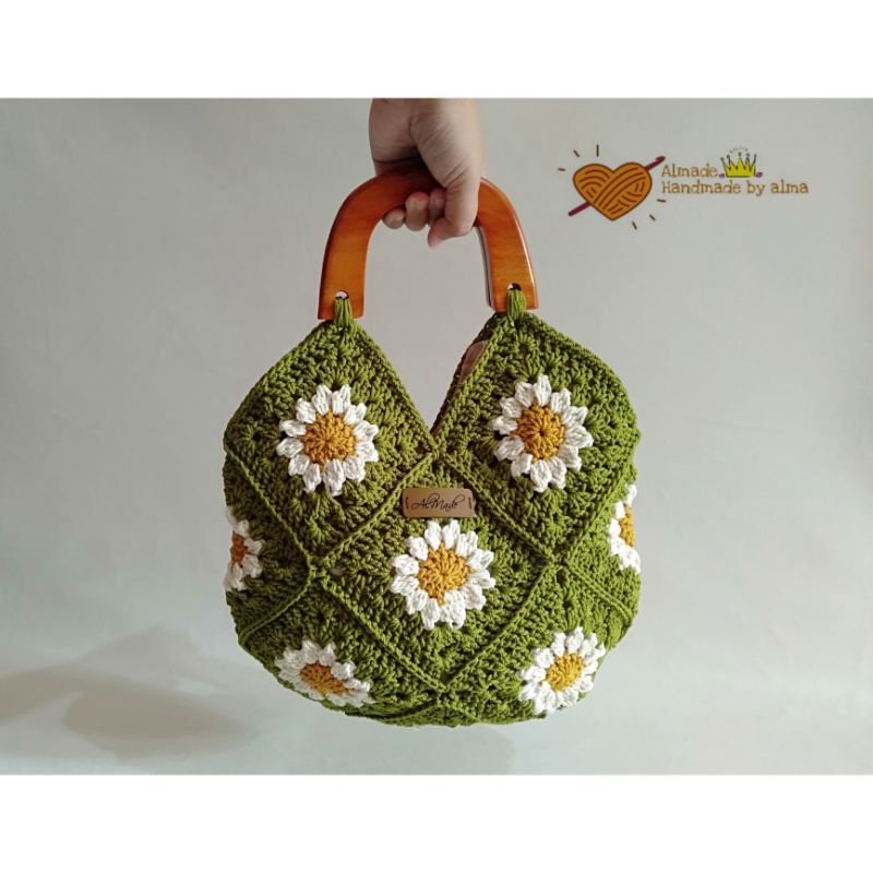 Granny square bag/tas rajut