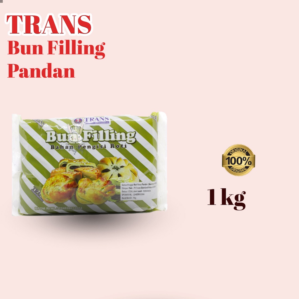 

TRANS Bun Filling / Pengisi Roti / Isi Moon Cake Pandan 1 kg