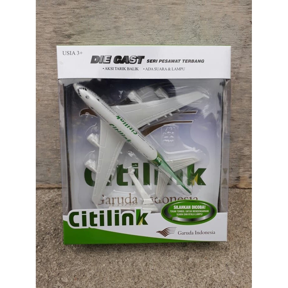 Diecast Pesawat Citilink Pajangan Miniatur pesawat terbang Airbus