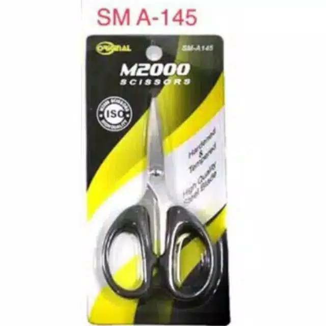 Gunting Kertas Stainless Steel M2000 BLACK / Kecil SM-A145 / Sedang SM-A165