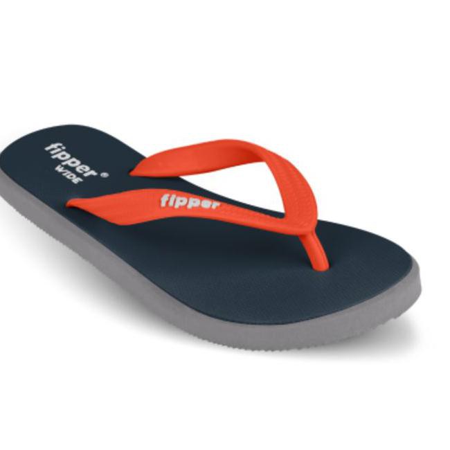 VQKC SENDAL JEPIT / SANDAL PRIA FIPPER WIDE NAVY GREY RED - 40 SR83