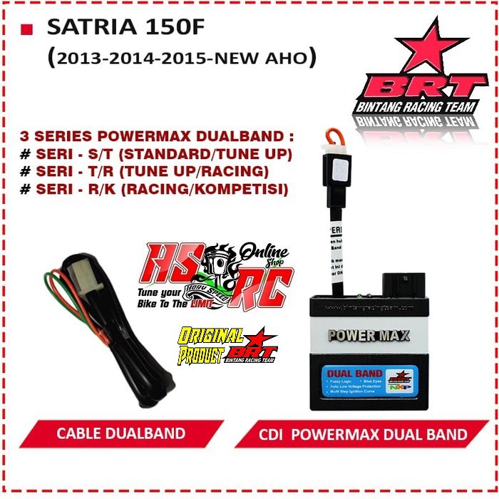CDI Racing BRT POWER MAX Dual Band Suzuki Satria 150 F New AHO 2015 Harian Balap Bore Up CDI FU AHO