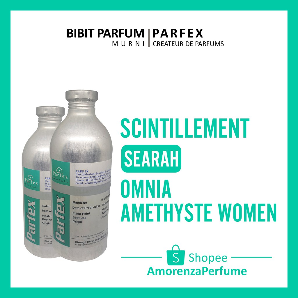 OMNIA AMETHYSTE WOMEN BIBIT PARFUM PARFEX 1 LITTER ORIGINAL 100% / BIBIT PARFUM MURNI / BIBIT MINYAK WANGI