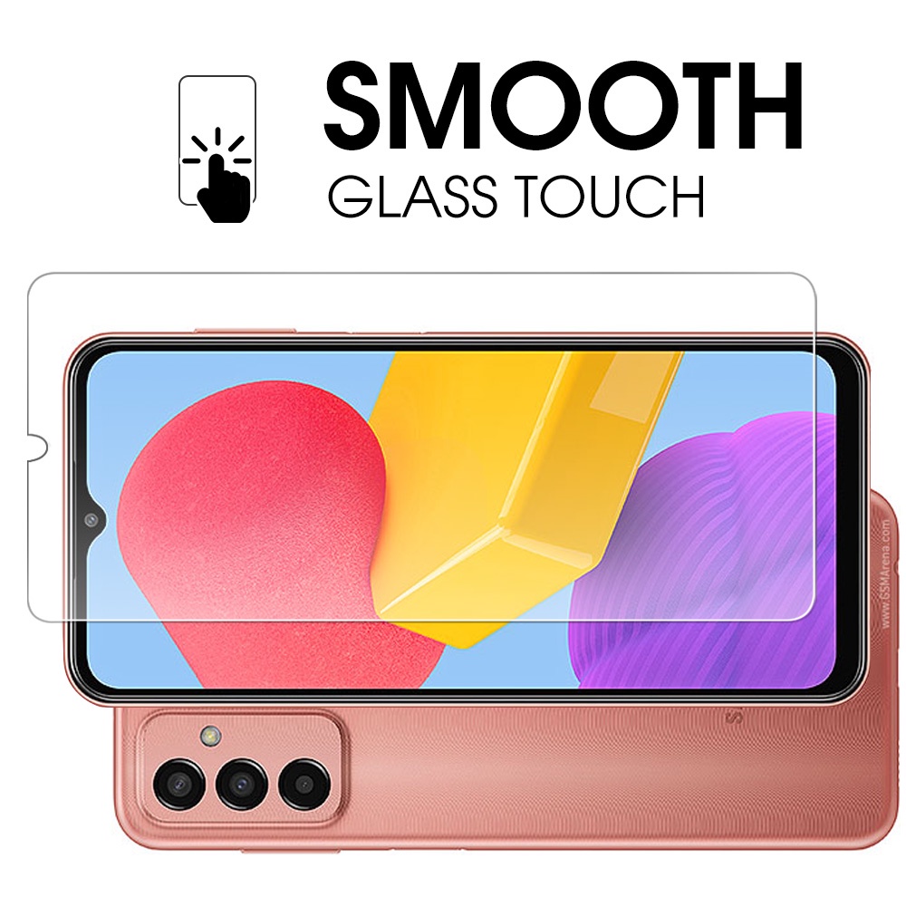 Pelindung Layar Tempered Glass HD Transparan Anti Sidik Jari Untuk Samsung Galaxy M13