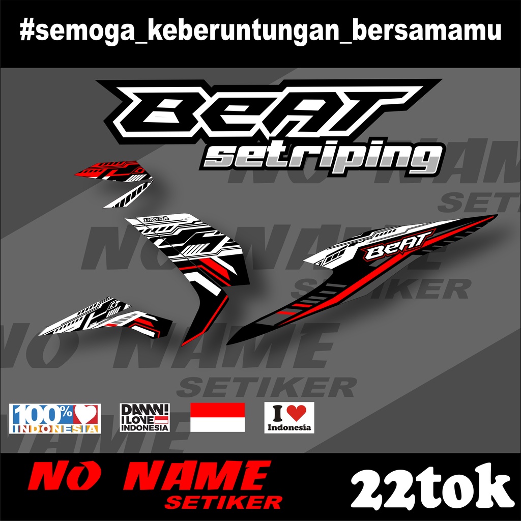 Stiker striping Beat New 2020 2021 (22tok) List Variasi sticker