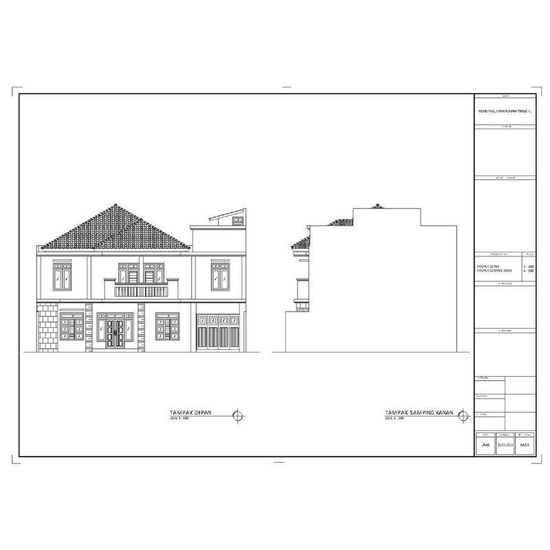 

JASA DESAIN RUMAH (Denah 2D, Tampak 2D, 3D eksterior)