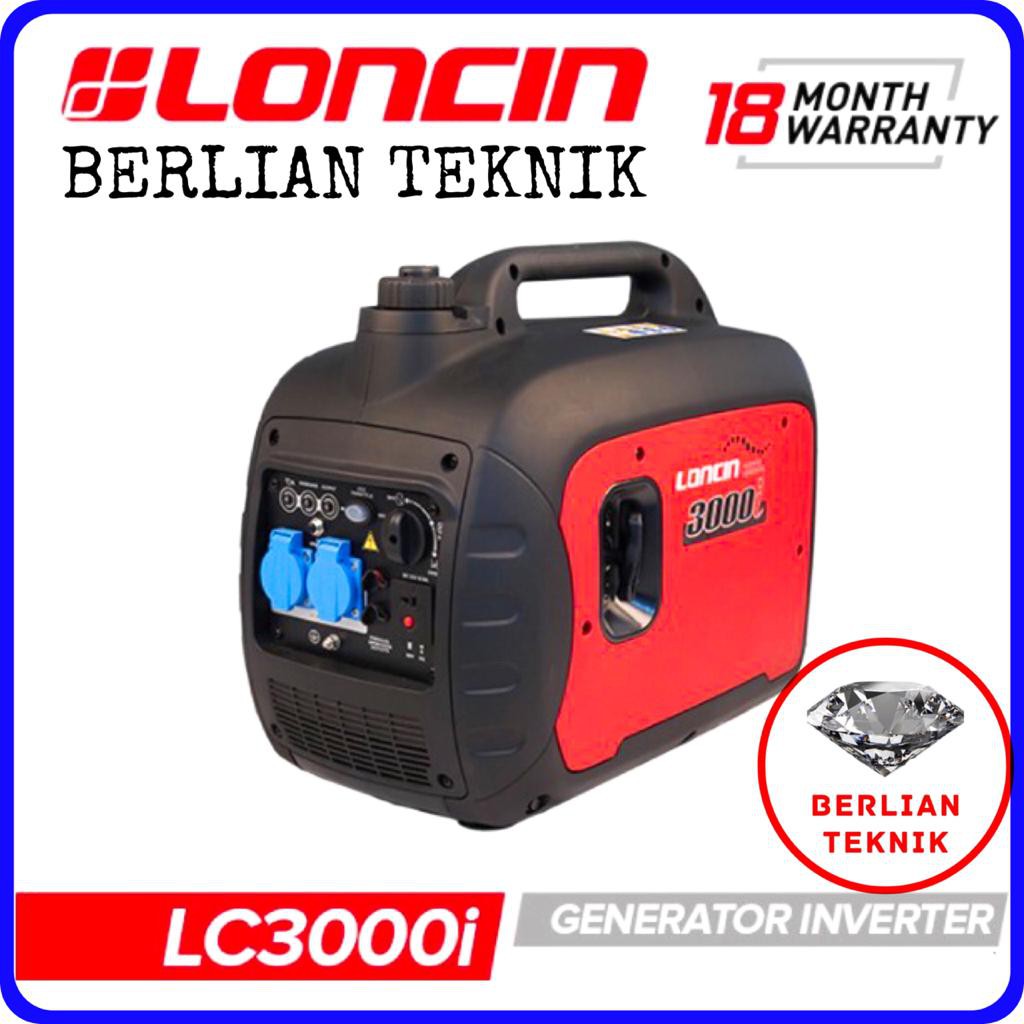 Gasoline Generator Inverter Mesin Genset Bensin Loncin LC 3000 Silent / 2500 Watt