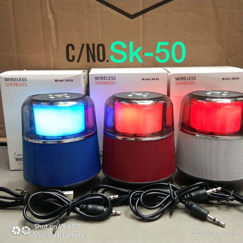 RY - Speaker Bluetooth SK 50 + LED High Quality / Speaker Aktif SK 50 + LED