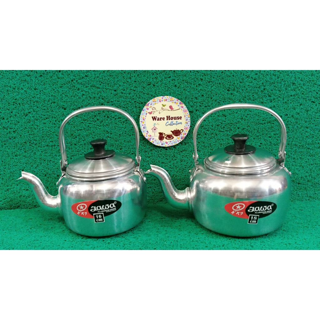 Teko air aluminium jawa ukuran 16cm & 18cm Ceret masak air/ceret aluminium air panas