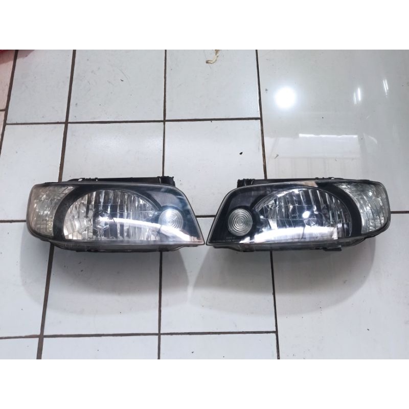 headlamp hyundai matrix sepasang second copotan ORI ring custom