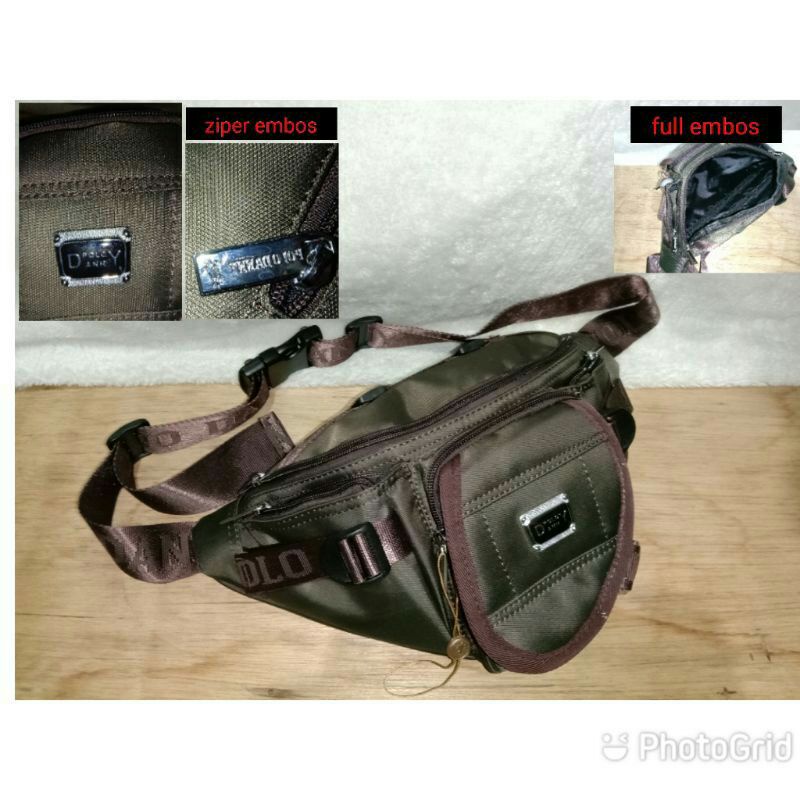 Tas slempang/pinggang pria polo Dany impor