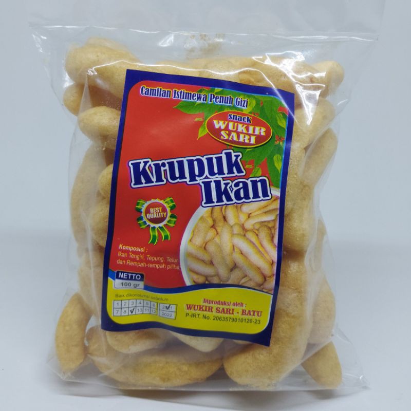 

(100Grm) Krupuk Ikan Tengiri Kerupuk Ikan Tengiri Camilan Instan