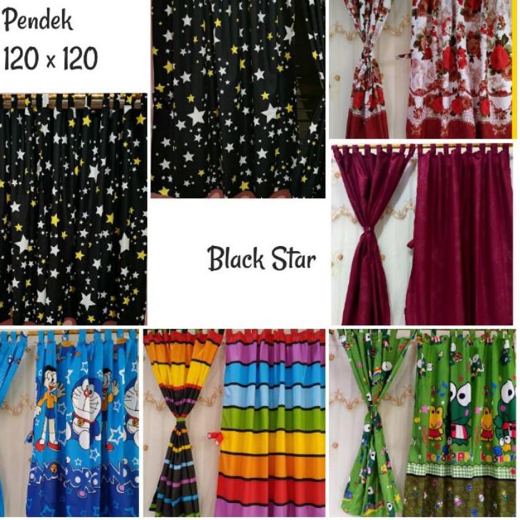 《diskonlagi》 Gorden Jendela Pendek Jendela Kecil Jendela Kamar uk 120x120