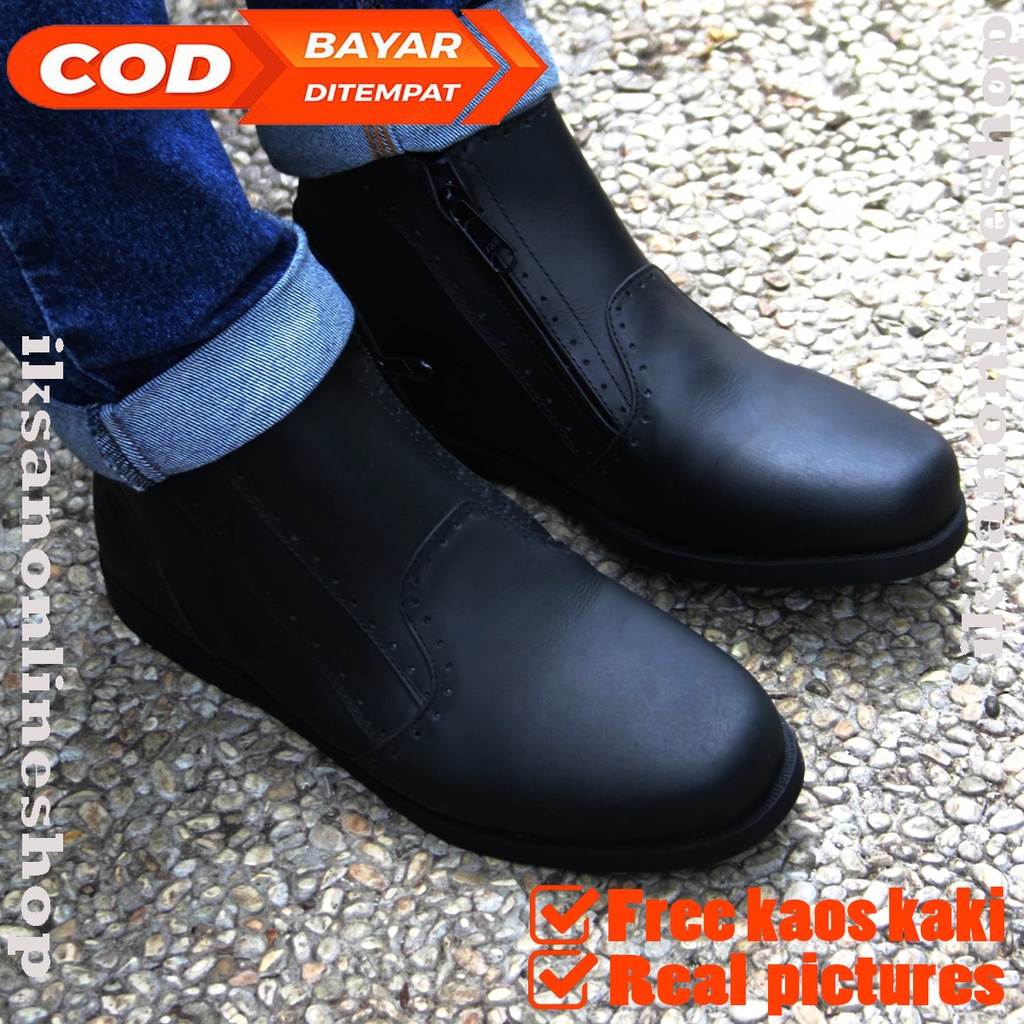 LEVIN Sepatu Pria Boot Casual Original - Kulit