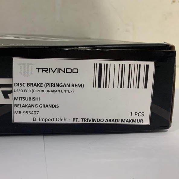 Disc Brake Piringan Rem belakang Mitsubishi Grandis MR-955407 Trivindo