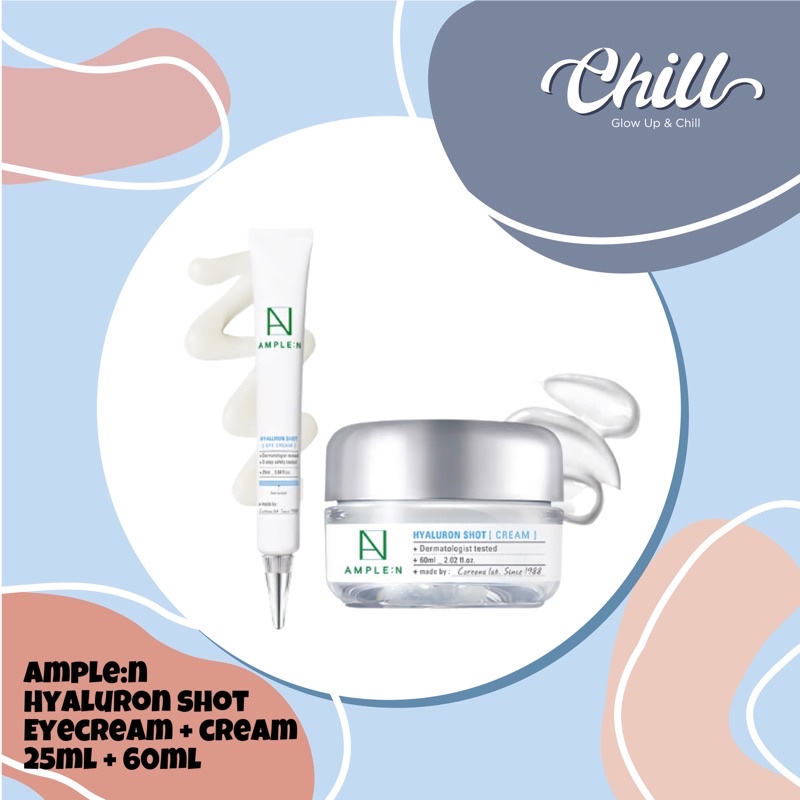 AMPLE:N Hyaluron Shot Cream 60ml + Eye Cream 25ml COREANA AMPLEN