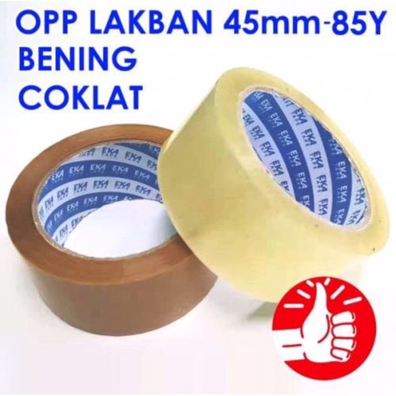 

Lakban EKA TAPE Bening by Daimaru - 45 mm x 85 yard - Lakban Bening