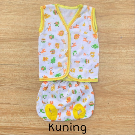 1 LUSIN (12 set) Setelan bayi tanpa lengan TABUR harga GROSIR