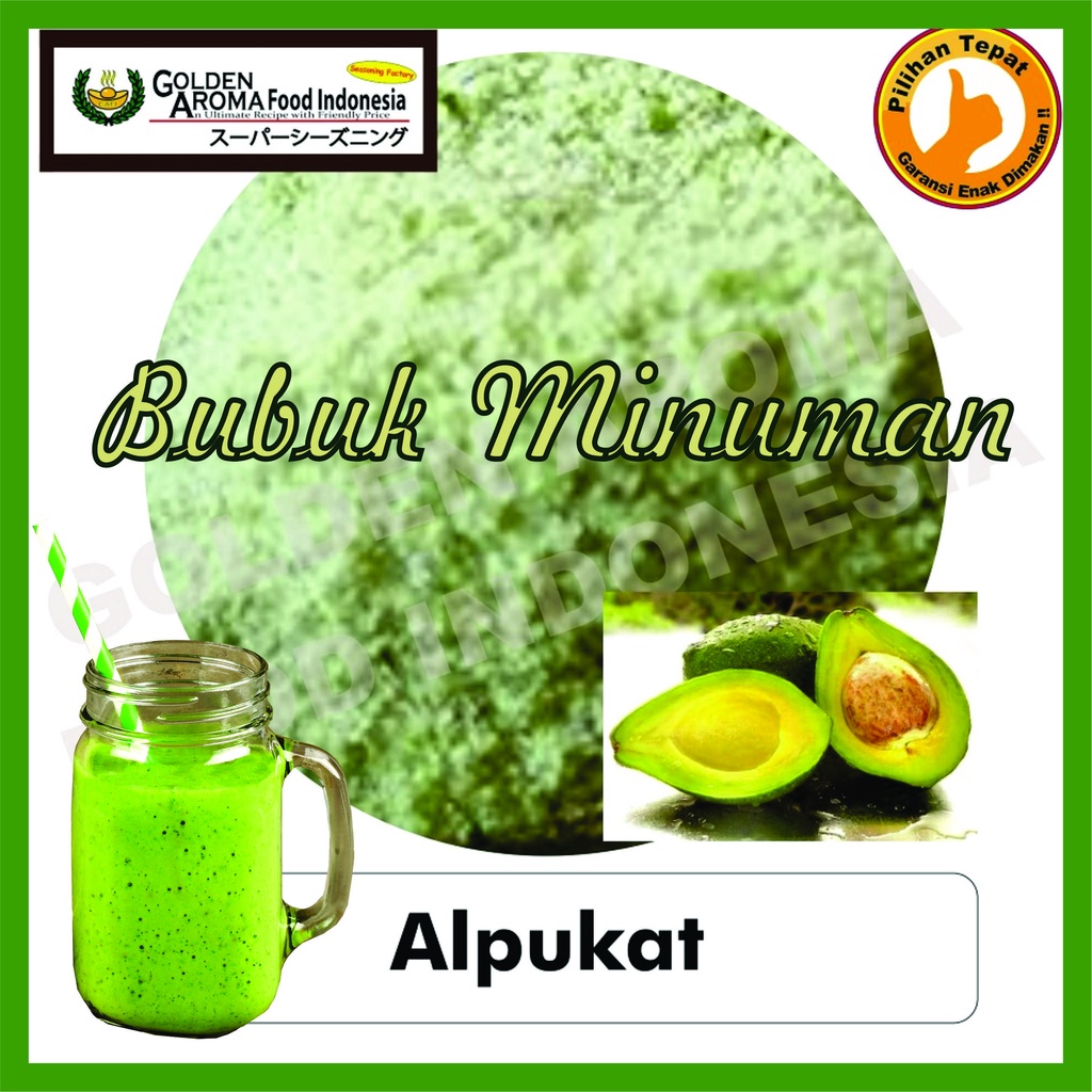 

Jual Bubuk Minuman Manis Sweet Drinking Powder Rasa ALPUKAT 100 gr, Minuman Manis Dingin atau Hangat, Minuman Instant, Sensasi Nikmat Dan Segar Rasa Manis ALPUKAT, Halal, Favorit Pencinta Kuliner, Kekinian, Bikin Nagih, Variasi Aneka Minuman Manis