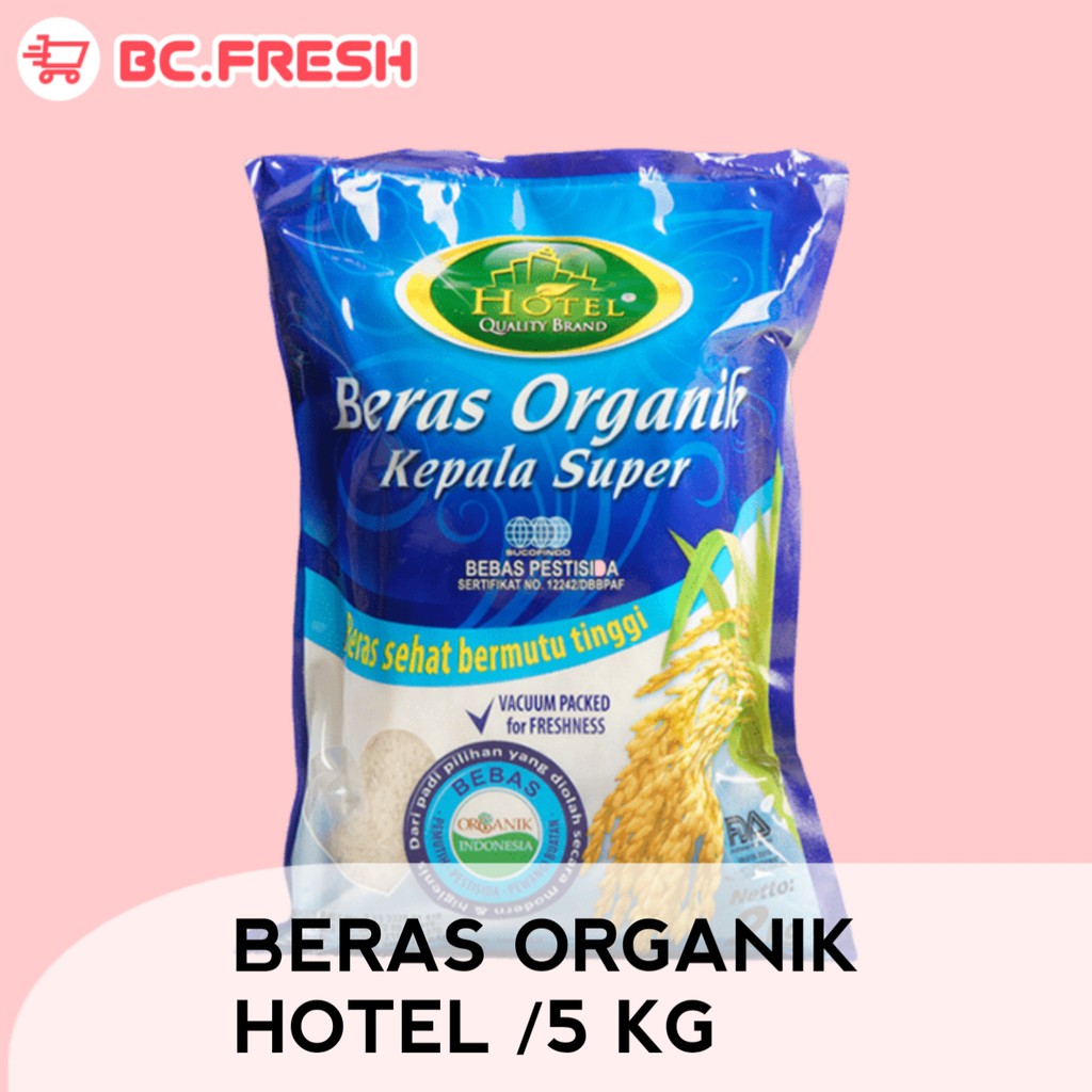 

Beras organik kepala super HOTEL 5 kg