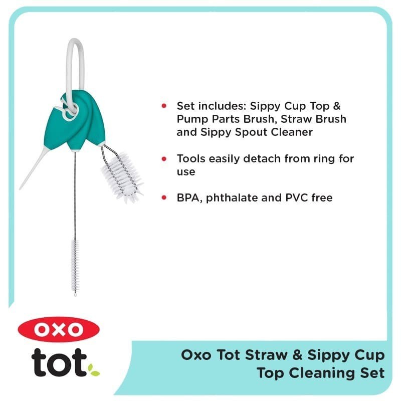 Oxo Tot Straw &amp; Sippy Cup Top Cleaning Set