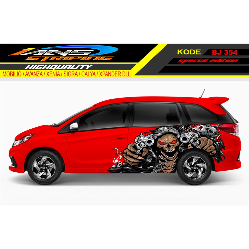 STIKER MOBIL MOBILIO / STIKER MOBILIO / DECAL STICKER MOBILIO / VARIASI MOILIO