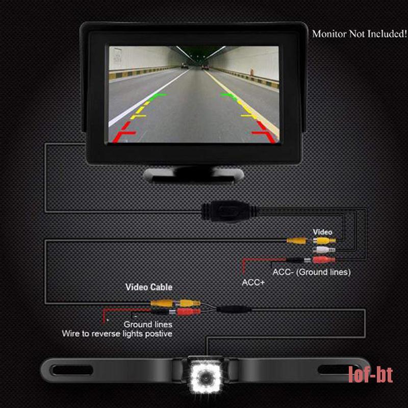 [lof-auto] Waterproof 170° HD Car RearView Reverse Backup Camera License Plate Night Vision