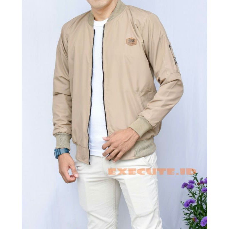 Jaket Pria Bomber Bikers Bolak Balik Original